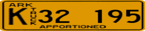 Trailer License Plate